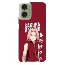 Чохли Персонажі Аніме Наруто для Motorola MOTO G24 (AlphaPrint) – Аніме Сакура