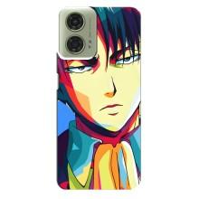 Чохли Персонажі Аніме Наруто для Motorola MOTO G24 (AlphaPrint) – Леві Аккерман