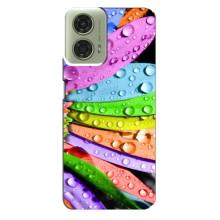 Чехлы (ART) Цветы на Motorola MOTO G24 (VPrint) (Семицветик)