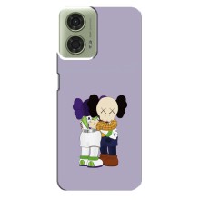 Чехлы для Motorola MOTO G24 - Bearbrick Louis Vuitton (PREMIUMPrint) (Дружба Беарбрик)