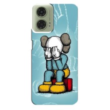 Чехлы для Motorola MOTO G24 - Bearbrick Louis Vuitton (PREMIUMPrint) (Плач Bearbrick)