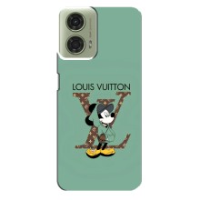 Чехлы Луи Витон для Motorola MOTO G24 (AlphaPrint - LOUIS VUITTON) (Микки Маус LV)