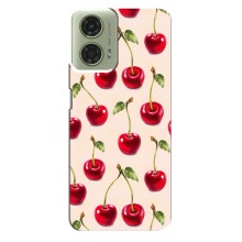 Чохли з фруктами для Motorola MOTO G24 (VPrint) (Черешня)