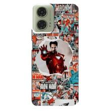 Чохли з героями Марвел Motorola MOTO G24 (VPrint) – Айронмен
