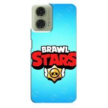 Чехлы Brawl Stars для Motorola MOTO G24 (AlphaPrint) – Лого Бравл Старс