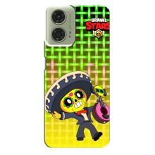 Чехлы Brawl Stars для Motorola MOTO G24 (AlphaPrint) – Поко в самбреро