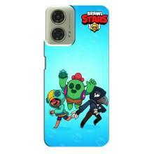 Чехлы Brawl Stars для Motorola MOTO G24 (AlphaPrint) – Трио героев