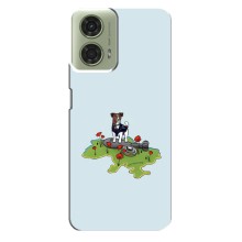Чехлы с картинкой собаки Патрон для Motorola MOTO G24 (AlphaPrint) (Сапер Пес)