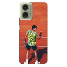 Чохли з прінтом Спортивна тематика для Motorola MOTO G24 – Алькарас Тенісист