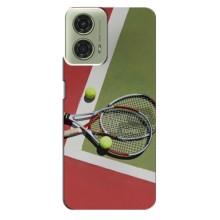 Чохли з прінтом Спортивна тематика для Motorola MOTO G24 – Ракетки теніс