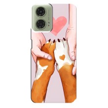 Чехлы с собаками для Motorola MOTO G24 (VPrint) (Любовь к собакам)