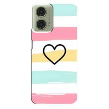 Чехлы с тематикой "Маленькие Сердечки" на Motorola MOTO G24 (Красивое сердечко)