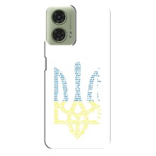 Чехлы для Motorola MOTO G24  Укр. Символика (AlphaPrint) (Герб из букв)