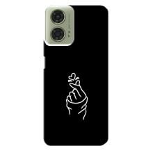 Чехлы (Знак сердечка) на Motorola MOTO G24 – Знак Сердечка