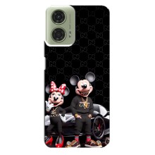 Чехол Disney Mouse Motorola MOTO G24 (PREMIUMPrint) (Семья Маусов)