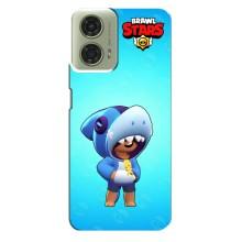 Чехол для Motorola MOTO G24 Бравл Старс (VPrint) – Леон акула