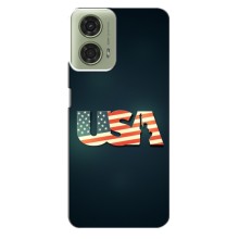 Чехол Флаг USA для Motorola MOTO G24 – USA