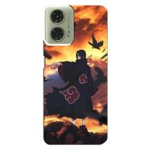 Чохол Ітачи Учіха для Моторола МОТО G24 (AlphaPrint) – Ітачі з воронами