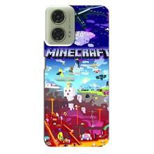 Чехол майнкрафт для Motorola MOTO G24 – MINECRAFT
