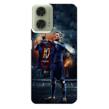 Чехол Месси футболист для Motorola MOTO G24 – Месси с футболкой