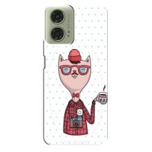 Чохол на тематику: Коти для Motorola MOTO G24 – Кіт аристократ