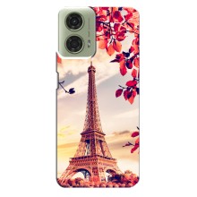 Чехол Эйфелева Башня для Motorola MOTO G24 - (AlphaPrint) (Эйфелева Башня)
