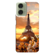 Чехол Эйфелева Башня для Motorola MOTO G24 - (AlphaPrint) (Солнечная башня)