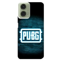 Чеjхол PUBG для Моторола МОТО G24 (AlphaPrint) (Лого PUBG)