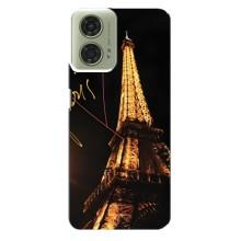 Чехол с Эйфелевой башней на Motorola MOTO G24 – Paris