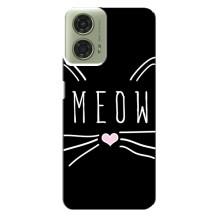 Бампер с изображением Котиков для Моторола Мото джи 24 – КОТИК MEOW