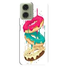 Чехол с изображением  вкусной еды для Motorola MOTO G24 – Сочные пончики
