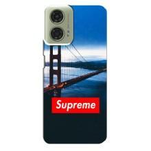 Чехол для Motorola MOTO G24 с картинкой Supreme (AlphaPrint) – Стиль Supreme