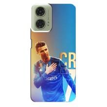 Чехол Криштиану Роналду для Motorola MOTO G24 (AlphaPrint) (CR7 Real)