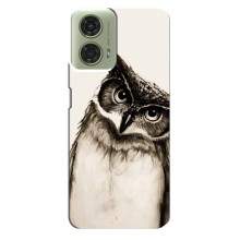 Чехол с птицами на Motorola MOTO G24 (VPrint) (Сова)