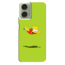 Чехол с Симпсонами для Motorola MOTO G24 (VPrint) (Барт Симпсон)