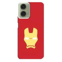 Чехол Супергерой Железный человек на Motorola MOTO G24 – Man