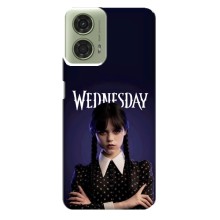 Чехлы Венсдей на Motorola MOTO G24 Уэнсдей (AlphaPrint) (Wednesday)