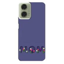 Чехлы для мамы на Motorola MOTO G24 (Мама в цветах)