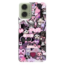 Чехол с кроликом Куроми на Motorola MOTO G24 (Коллаж Куроми)