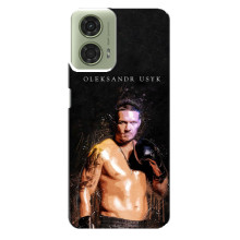 Чехол с картинкой Александр Усик для Motorola MOTO G24 – Чемпион Усик