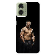 Чехол с картинкой Александр Усик для Motorola MOTO G24 – Усик на черном
