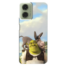 Чохол з мультфільмом Шрек на Motorola MOTO G24 – Шрек і осел