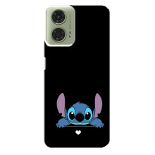 Чохол з принтом Стіч на Motorola MOTO G24 – Стіч на чорному