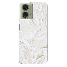Мраморный чехол на Motorola MOTO G24 (VPrint) (Белый мрамор)