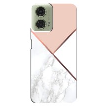 Мраморный чехол на Motorola MOTO G24 (VPrint) (Тройной мрамор)