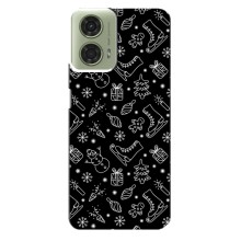 Новогодние, Праздничные Чехлы для Motorola MOTO G24 - 2024 год (Новогодний фон)
