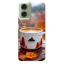 Чохол з унікальним дизайном 'Осінь з кавою' для Motorola MOTO G24 – Кава на природі