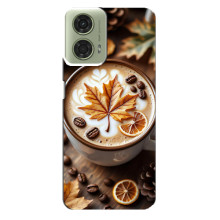 Чохол з унікальним дизайном 'Осінь з кавою' для Motorola MOTO G24 – Пряна кава