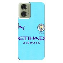 Силиконовые Чехлы принт Футбол на Motorola MOTO G24 – Man City