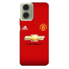 Силиконовые Чехлы принт Футбол на Motorola MOTO G24 – Man United